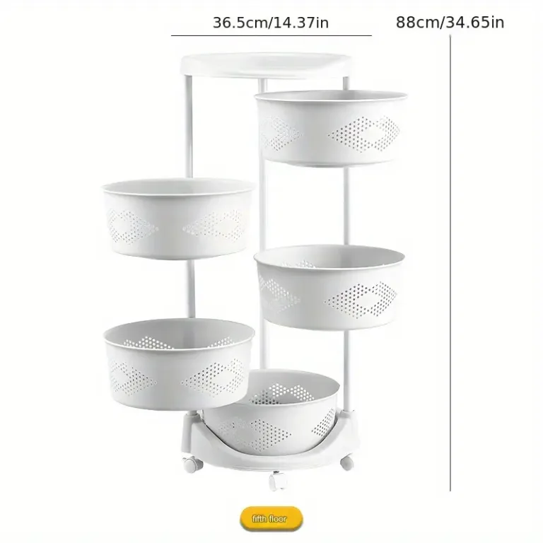 Multi layer Kitchen Round Rotating Storage Rack