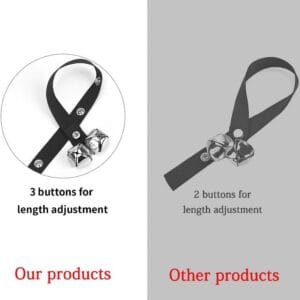 upgraded puppy bells dog doorbells for door knob